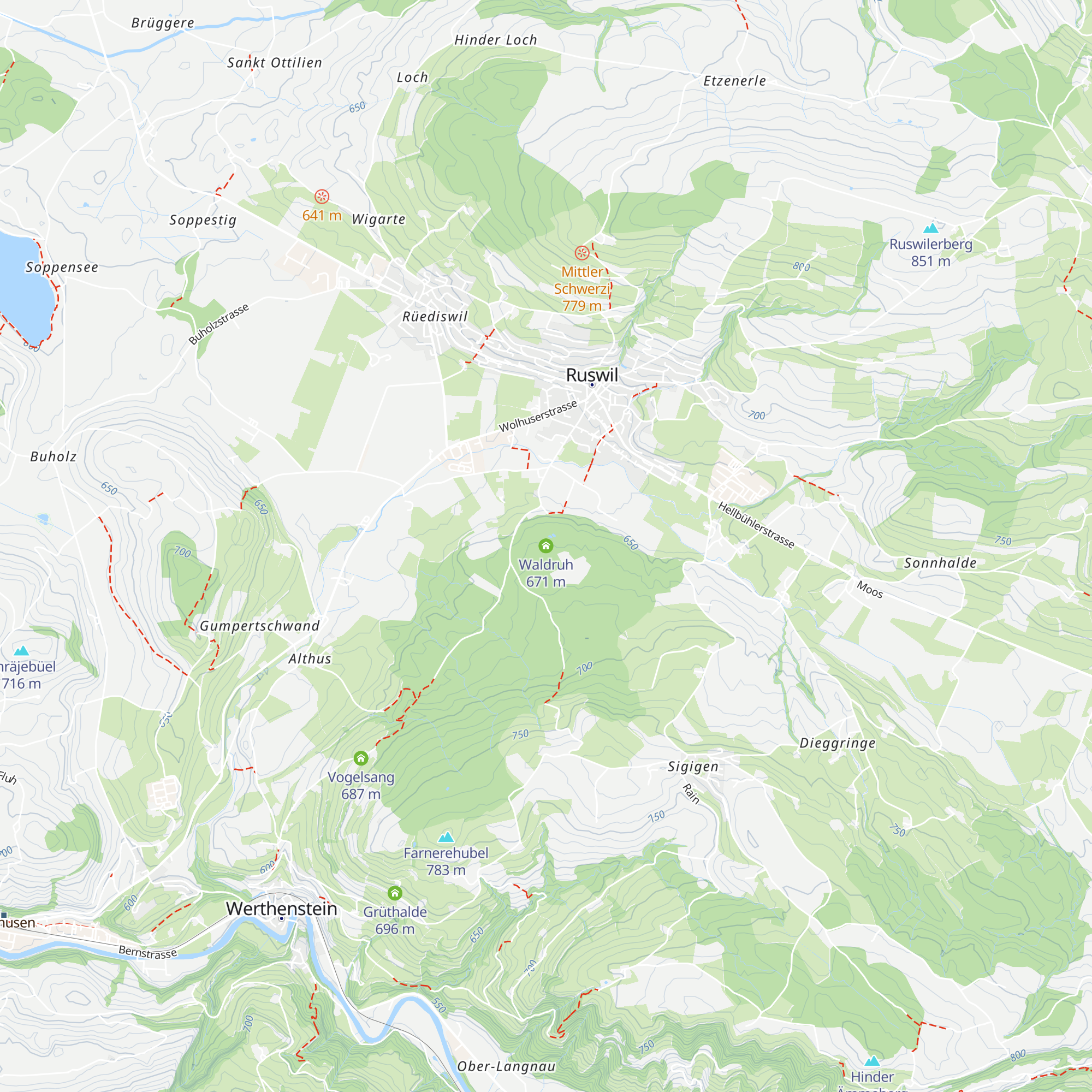Waldruh map
