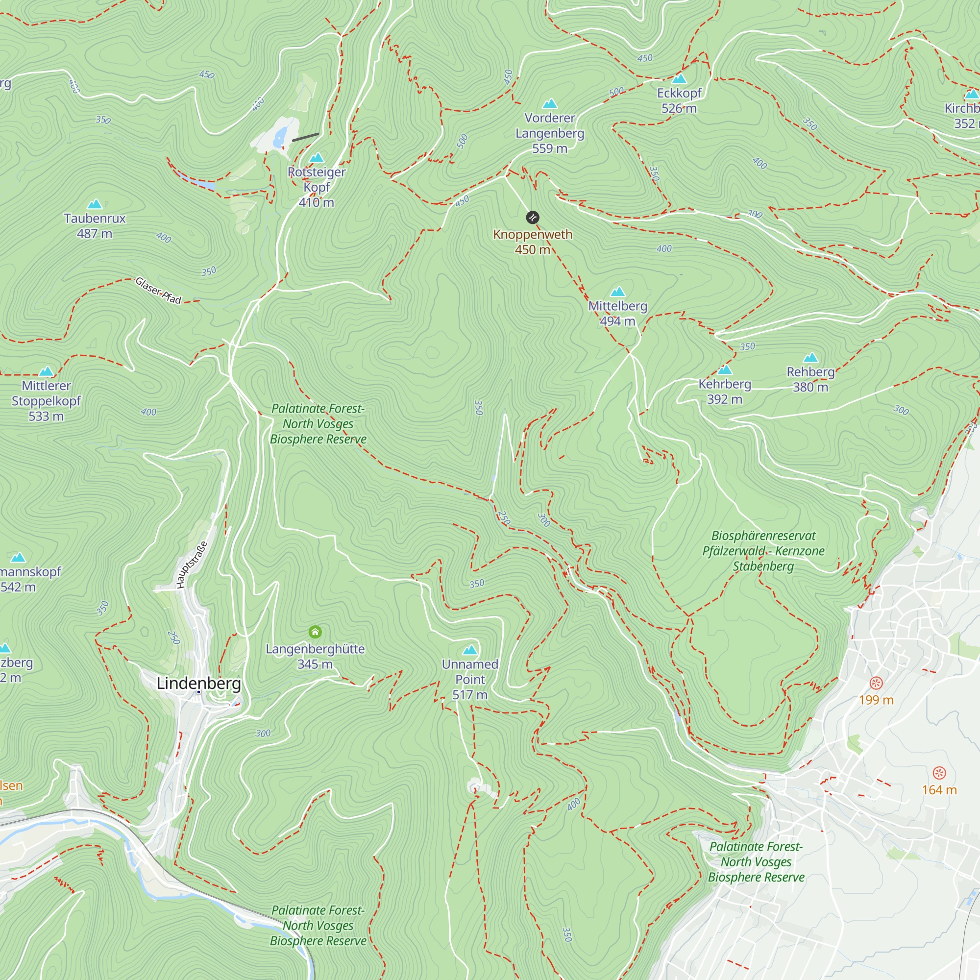 Pfälzerwaldhütte map