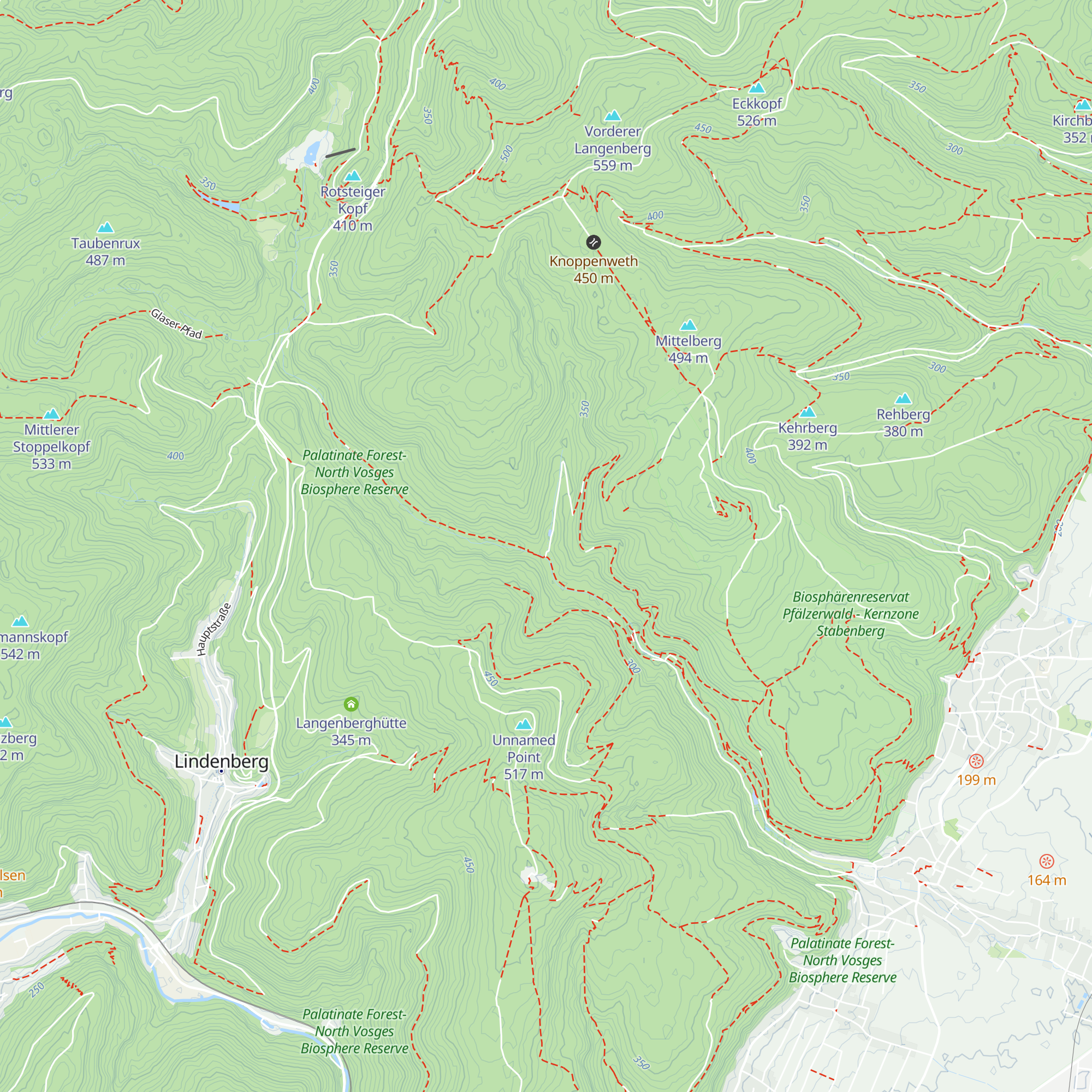 Pfälzerwaldhütte map