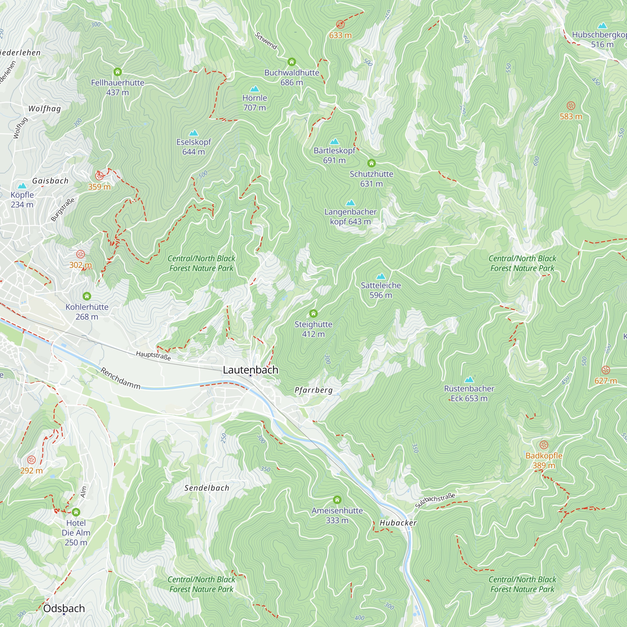 Steighütte map