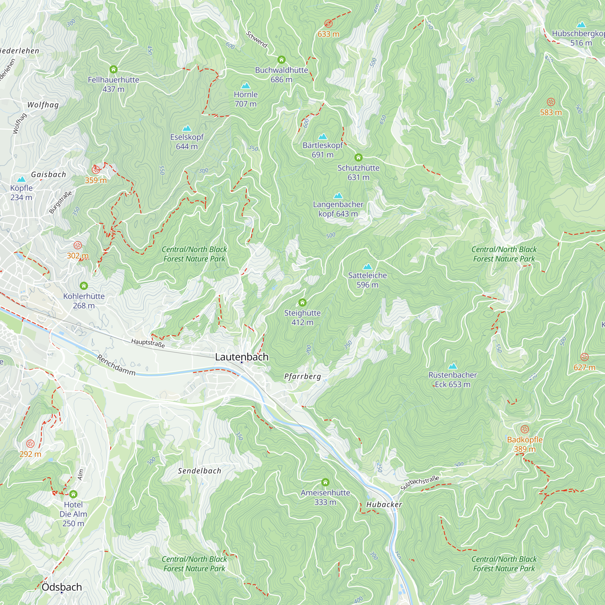 Steighütte map