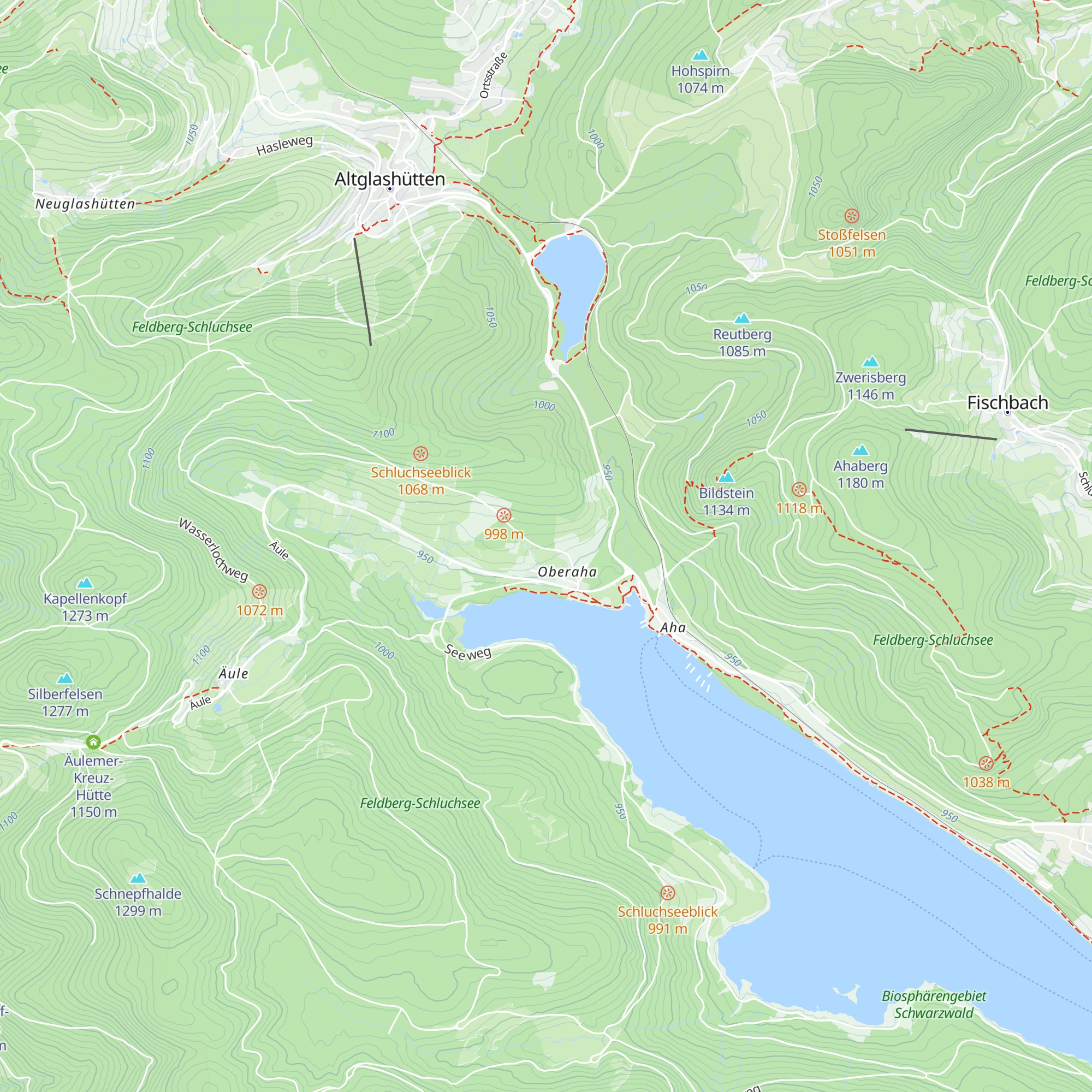 Donat-Hütte map