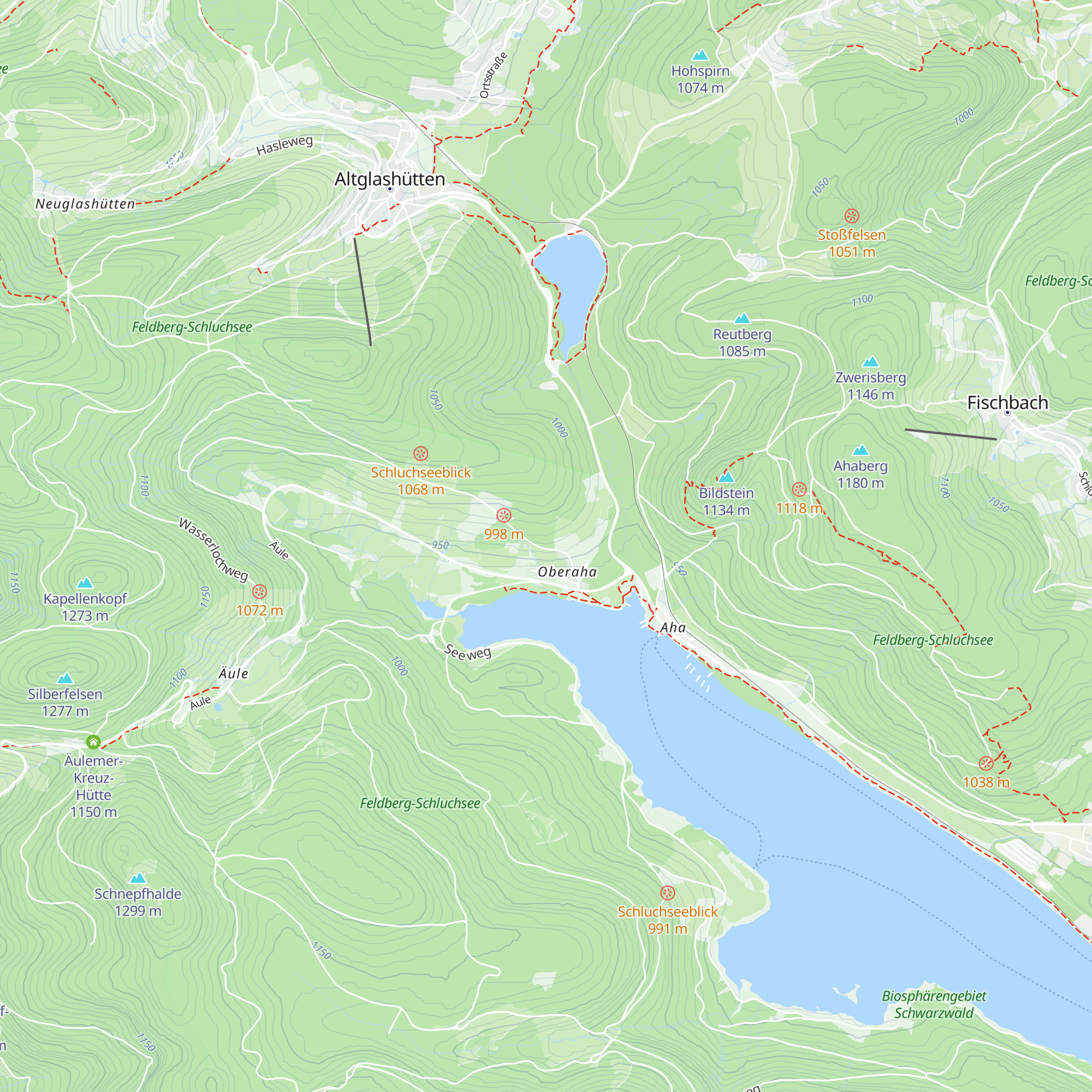 Donat-Hütte map