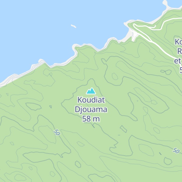 Map of Koudiat Djouama