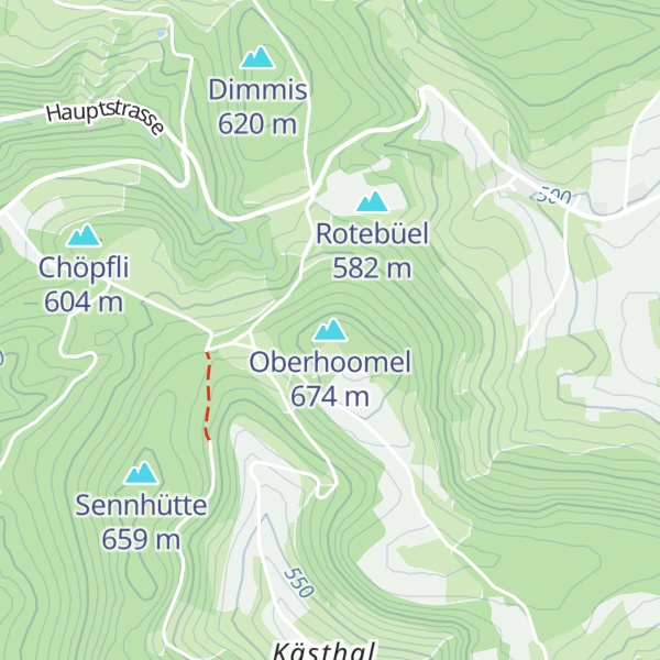 Map of Oberhoomel