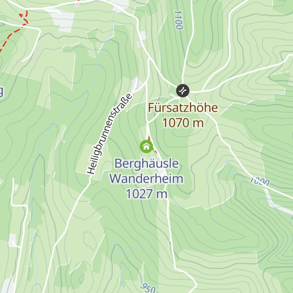 Map of Berghäusle Wanderheim