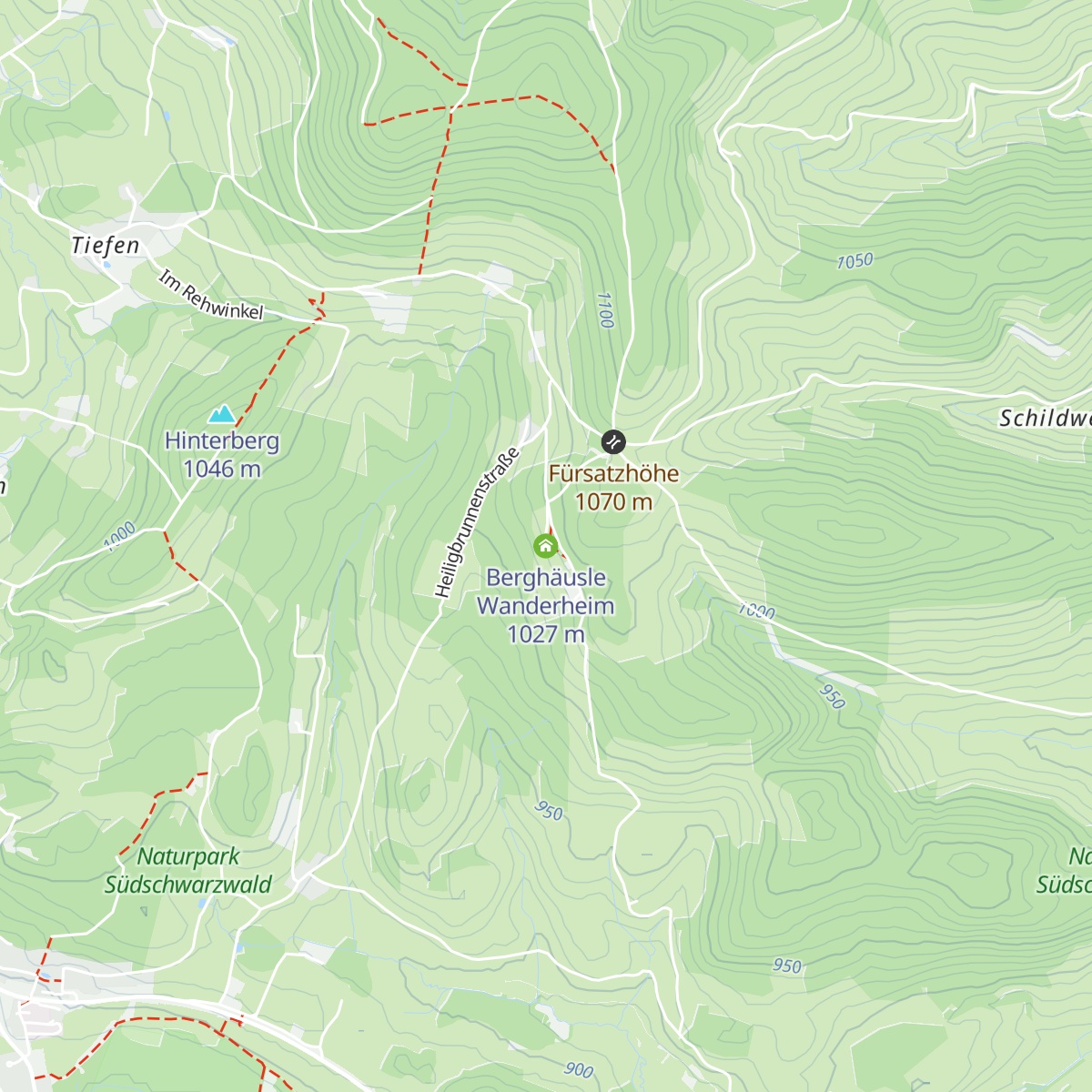 Berghäusle Wanderheim map