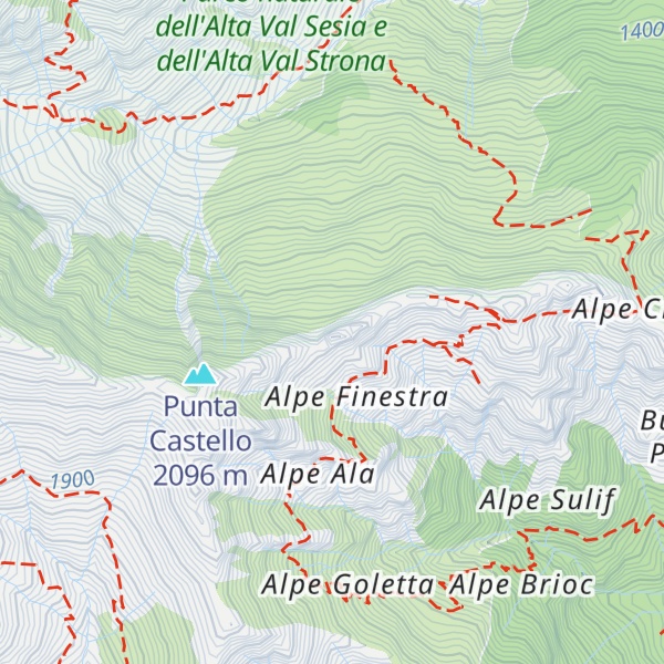 Map of Colle Della Finestra