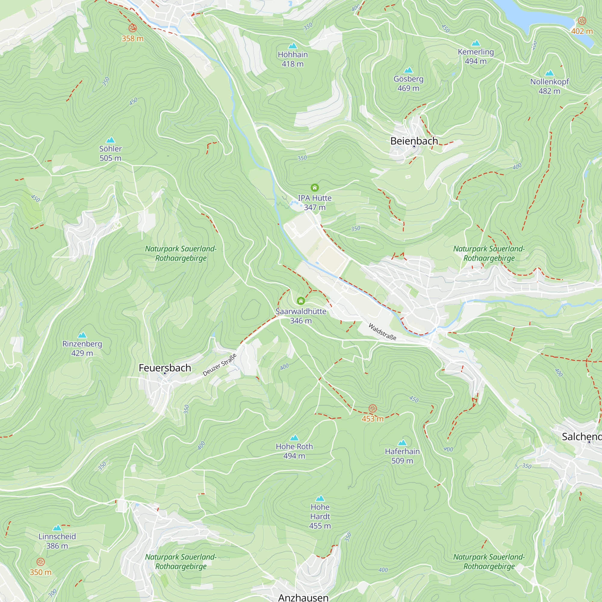 Saarwaldhütte map