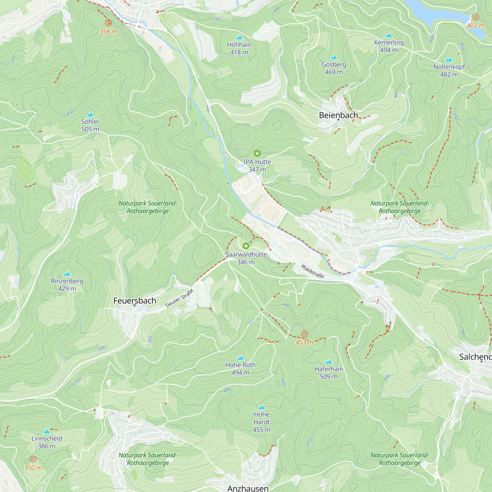 Saarwaldhütte map