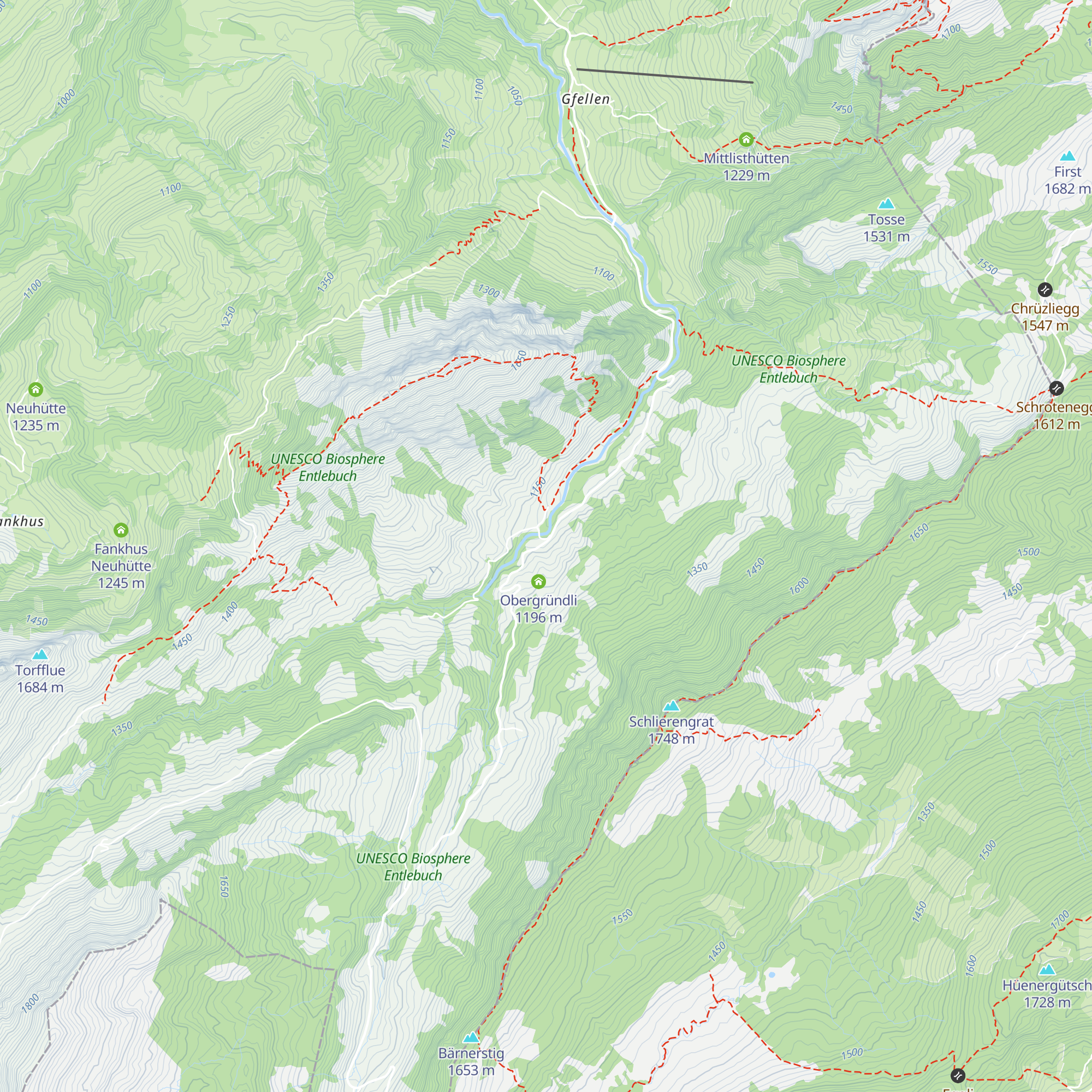Sommerrestaurant Alp Gründli map