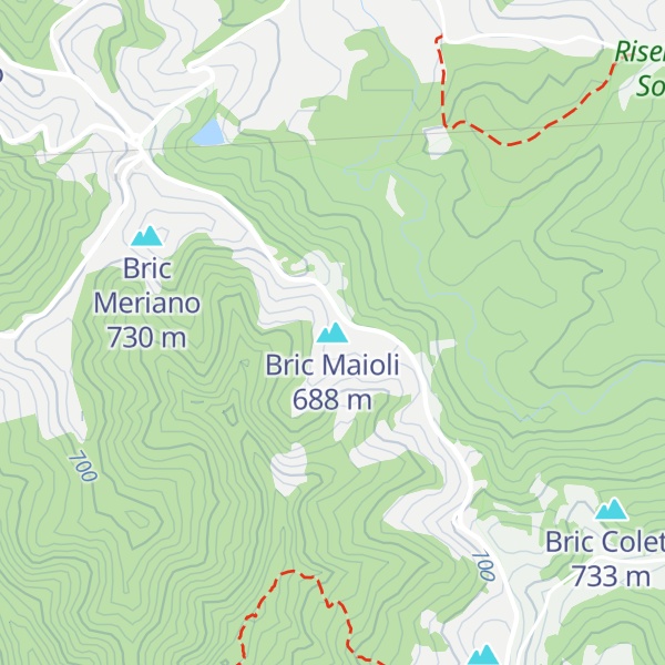 Map of Bric Maioli