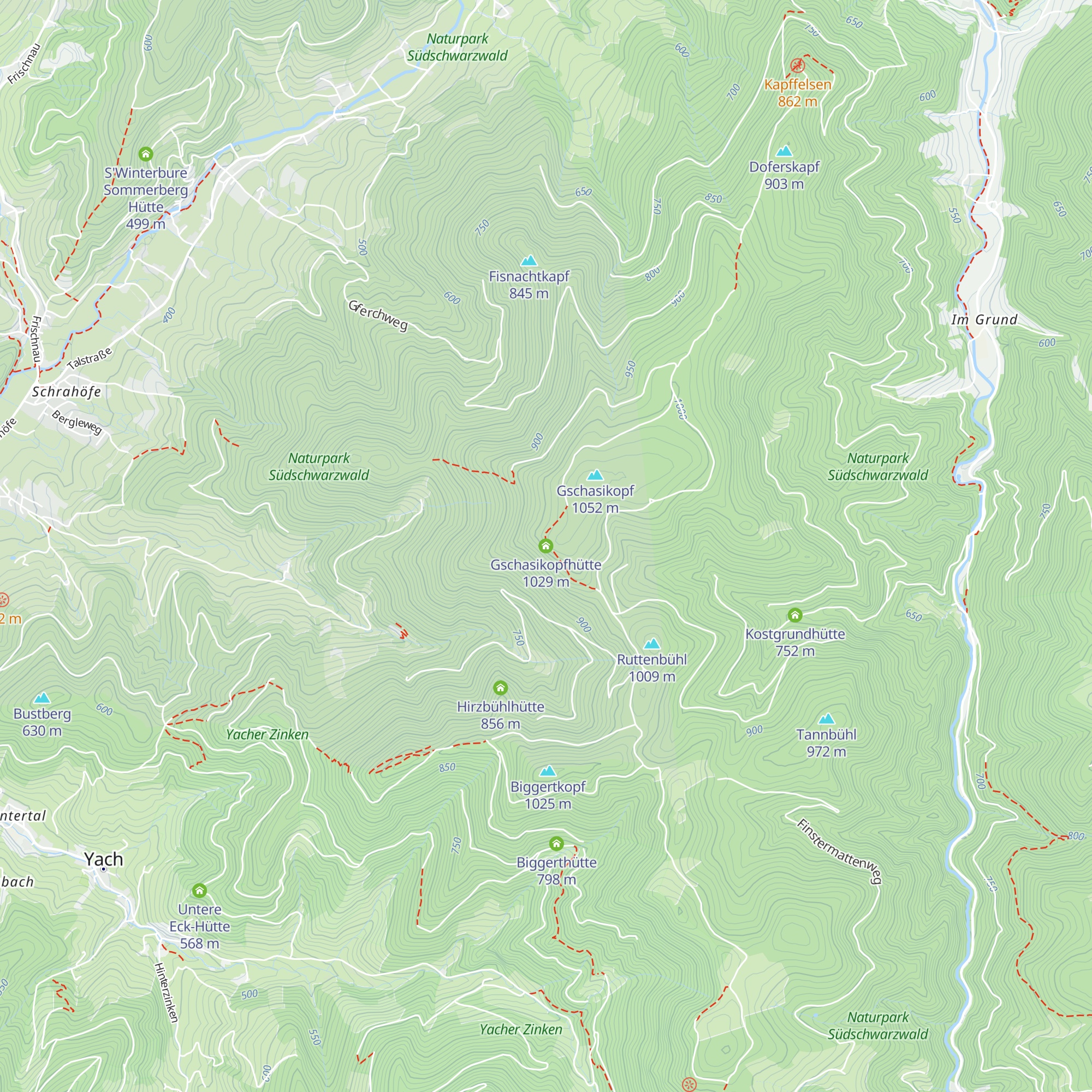 Gschasikopfhütte map