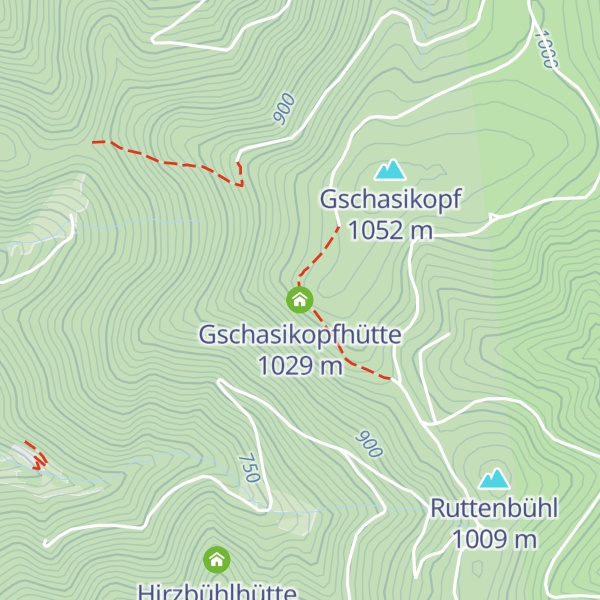 Map of Gschasikopfhütte