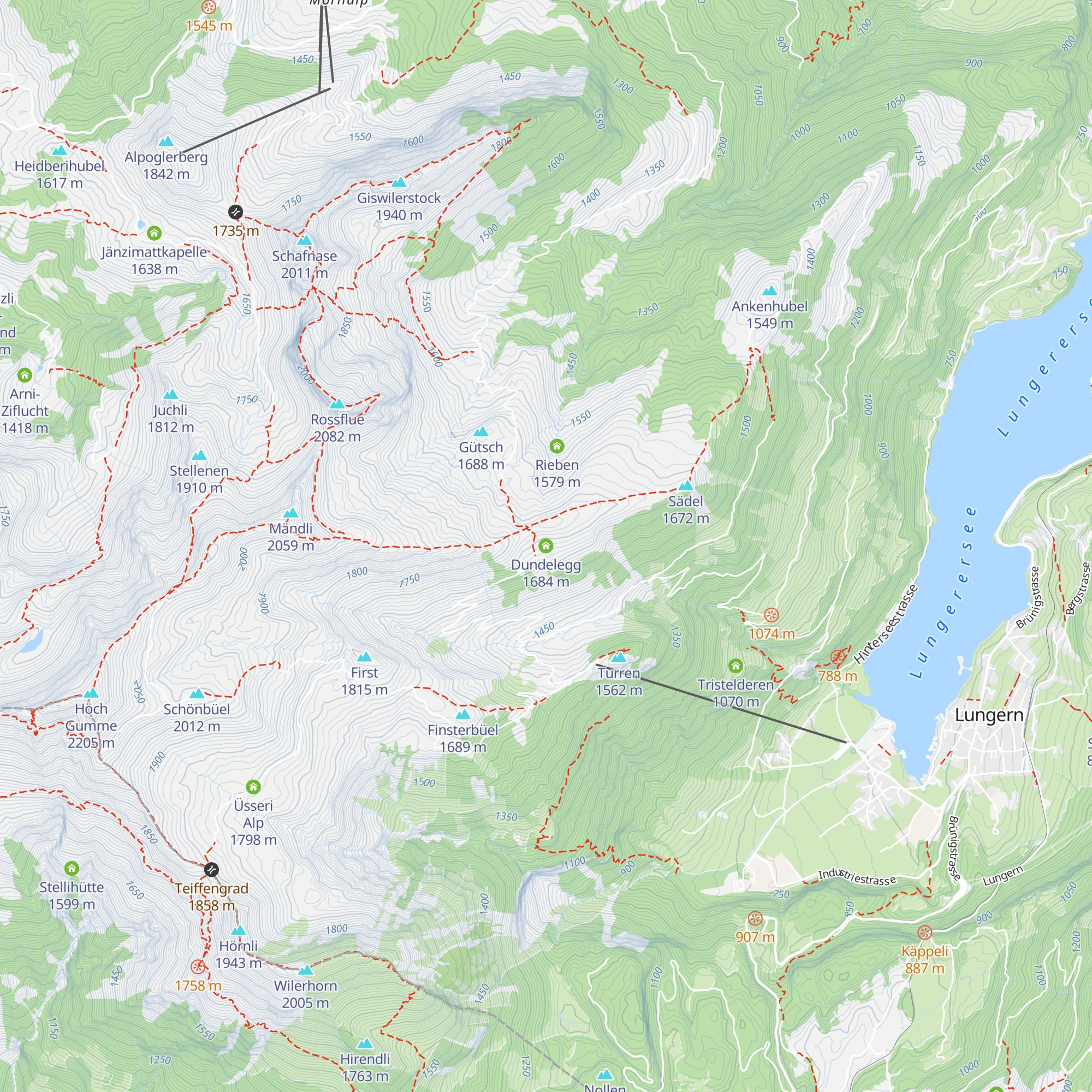 Dundelegg map