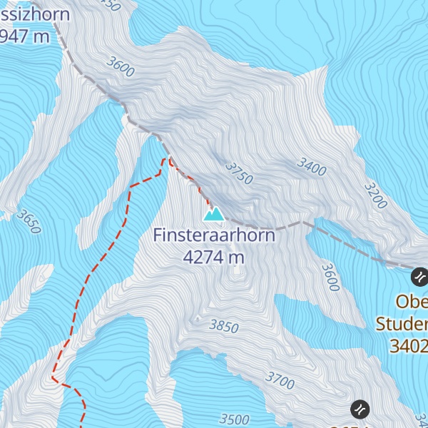 Map of Finsteraarhorn