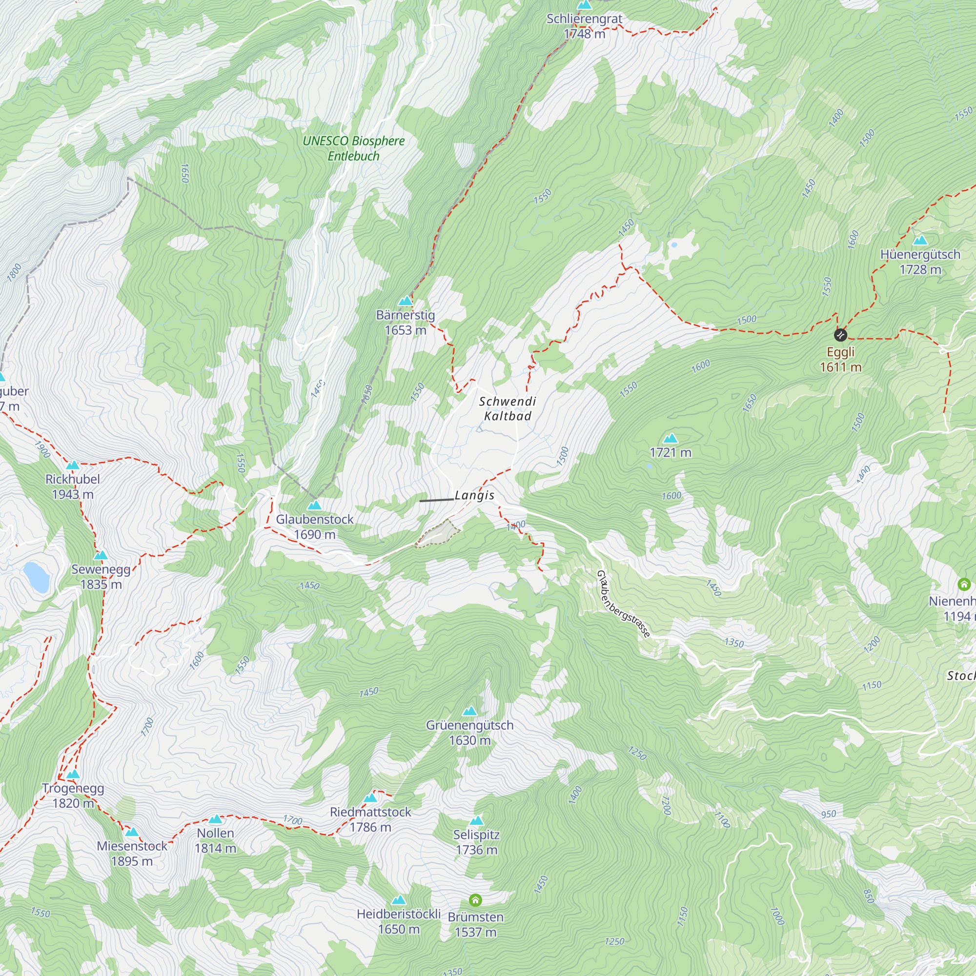 Berghotel Langis map