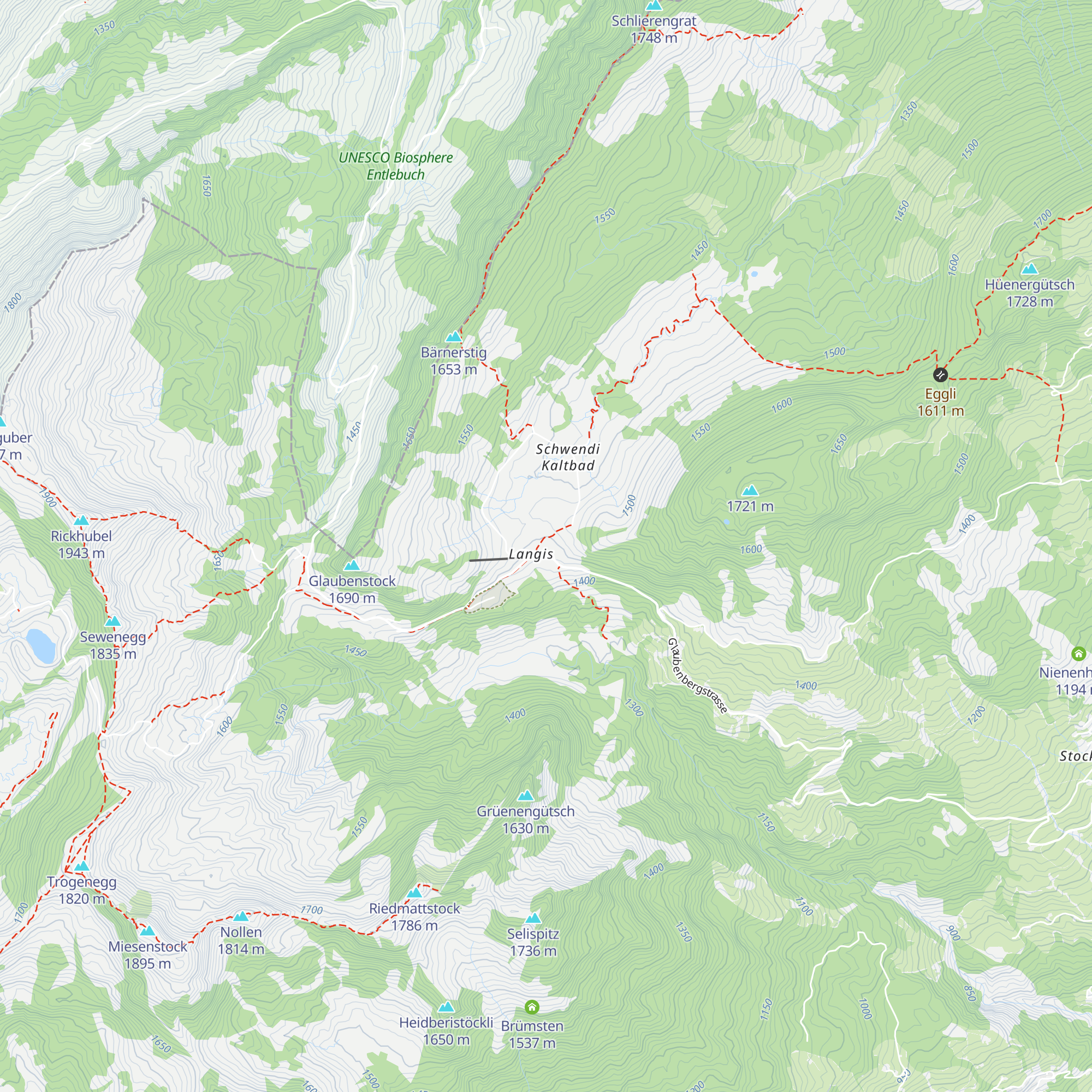 Berghotel Langis map