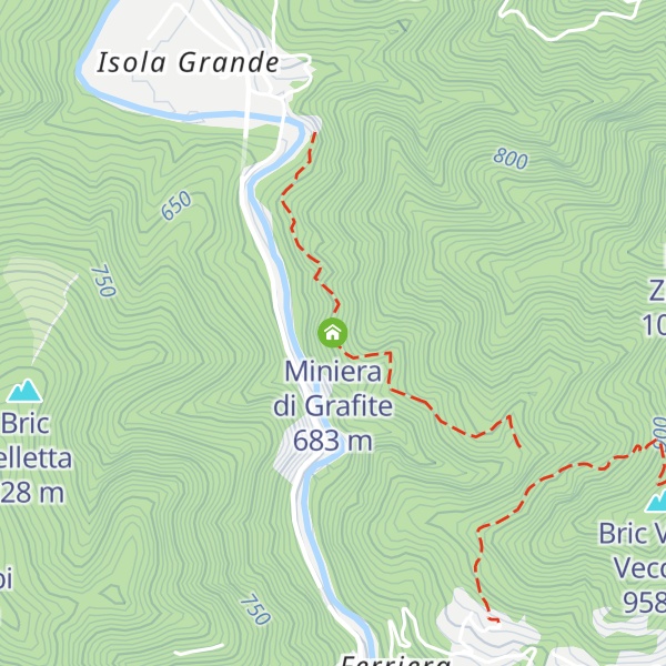 Map of Miniera di Grafite