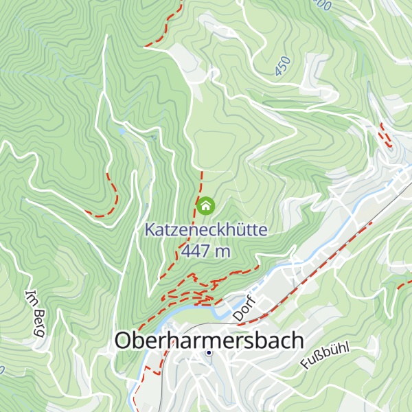 Map of Katzeneckhütte
