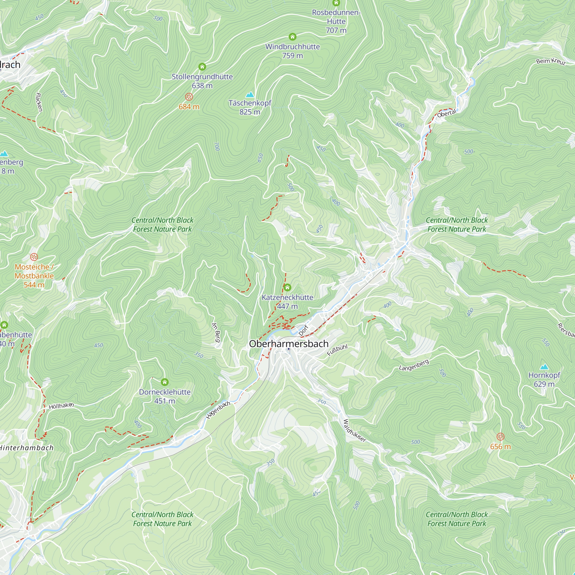 Katzeneckhütte map