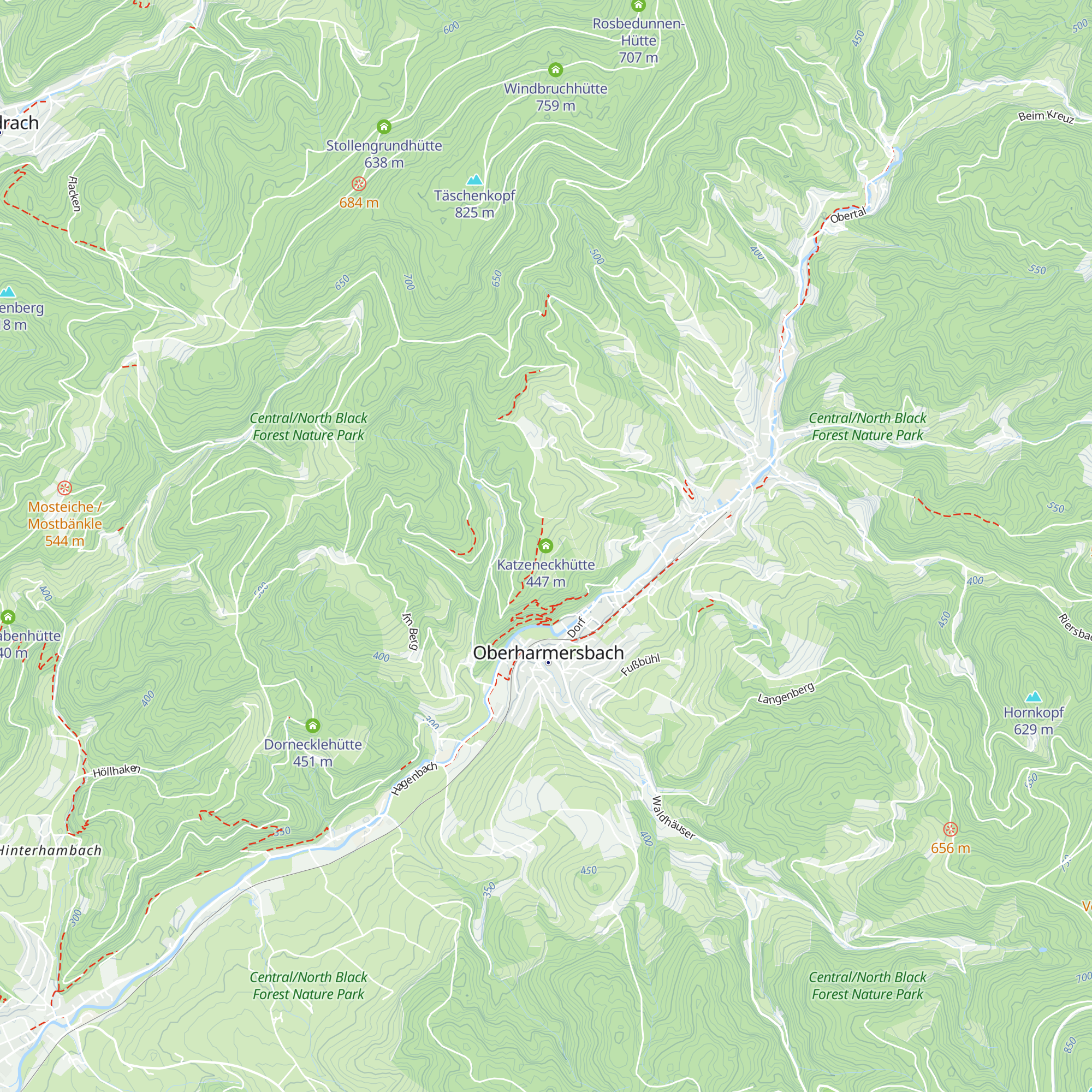 Katzeneckhütte map