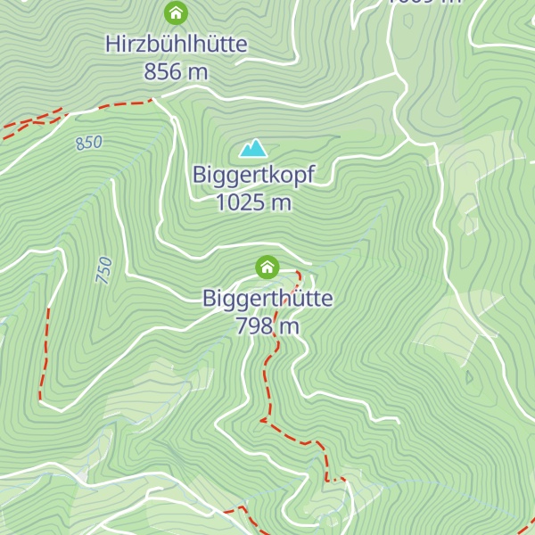 Map of Biggerthütte
