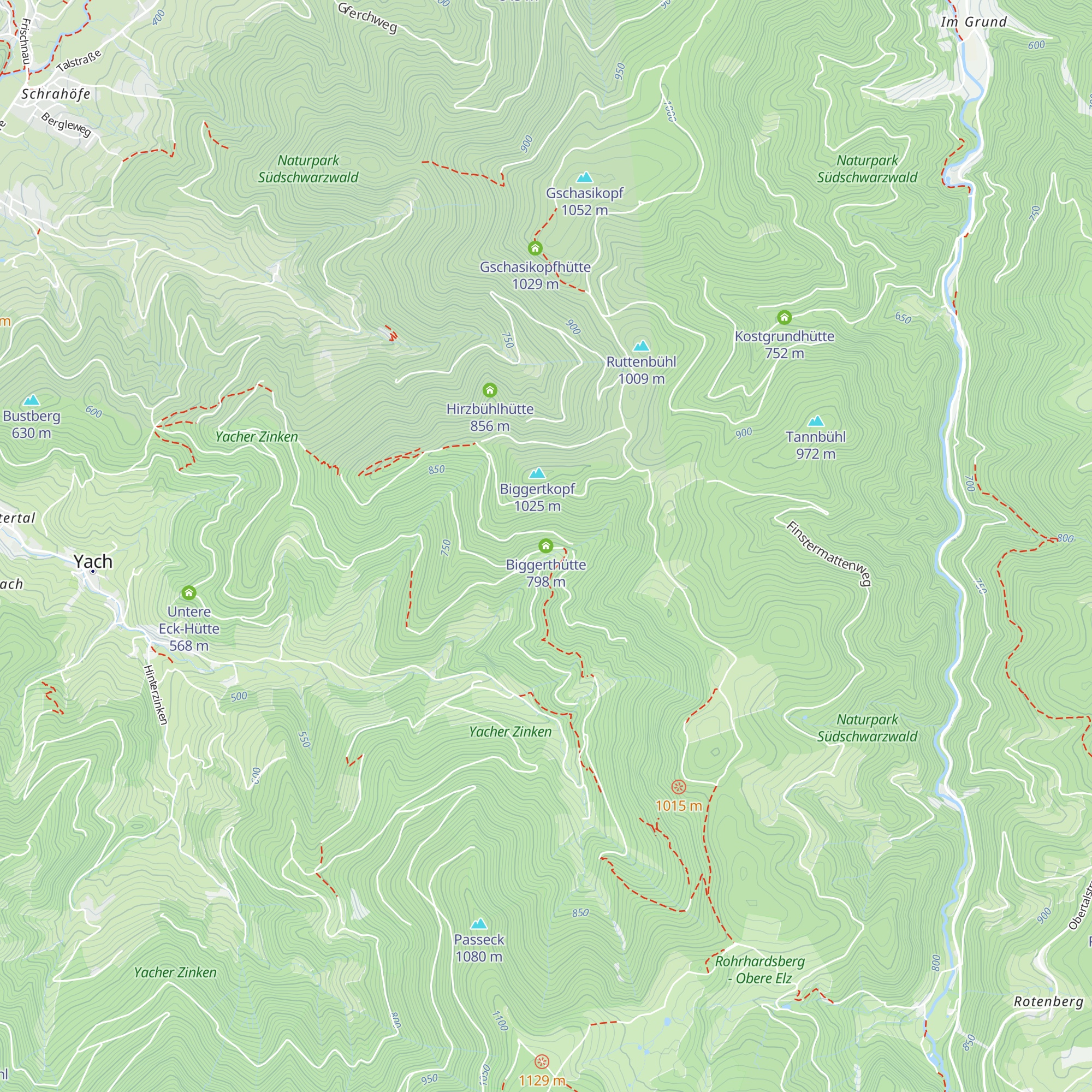 Biggerthütte map