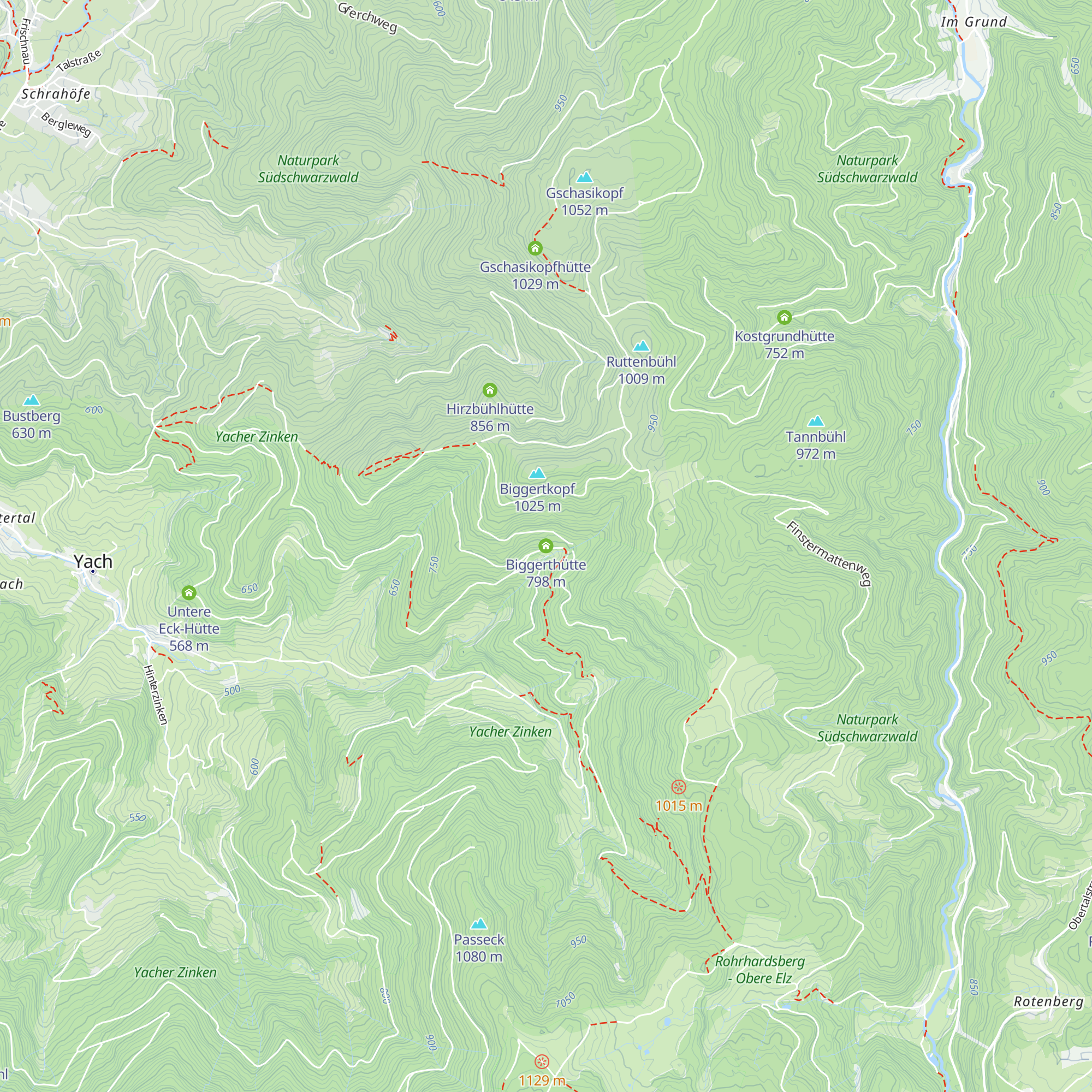Biggerthütte map