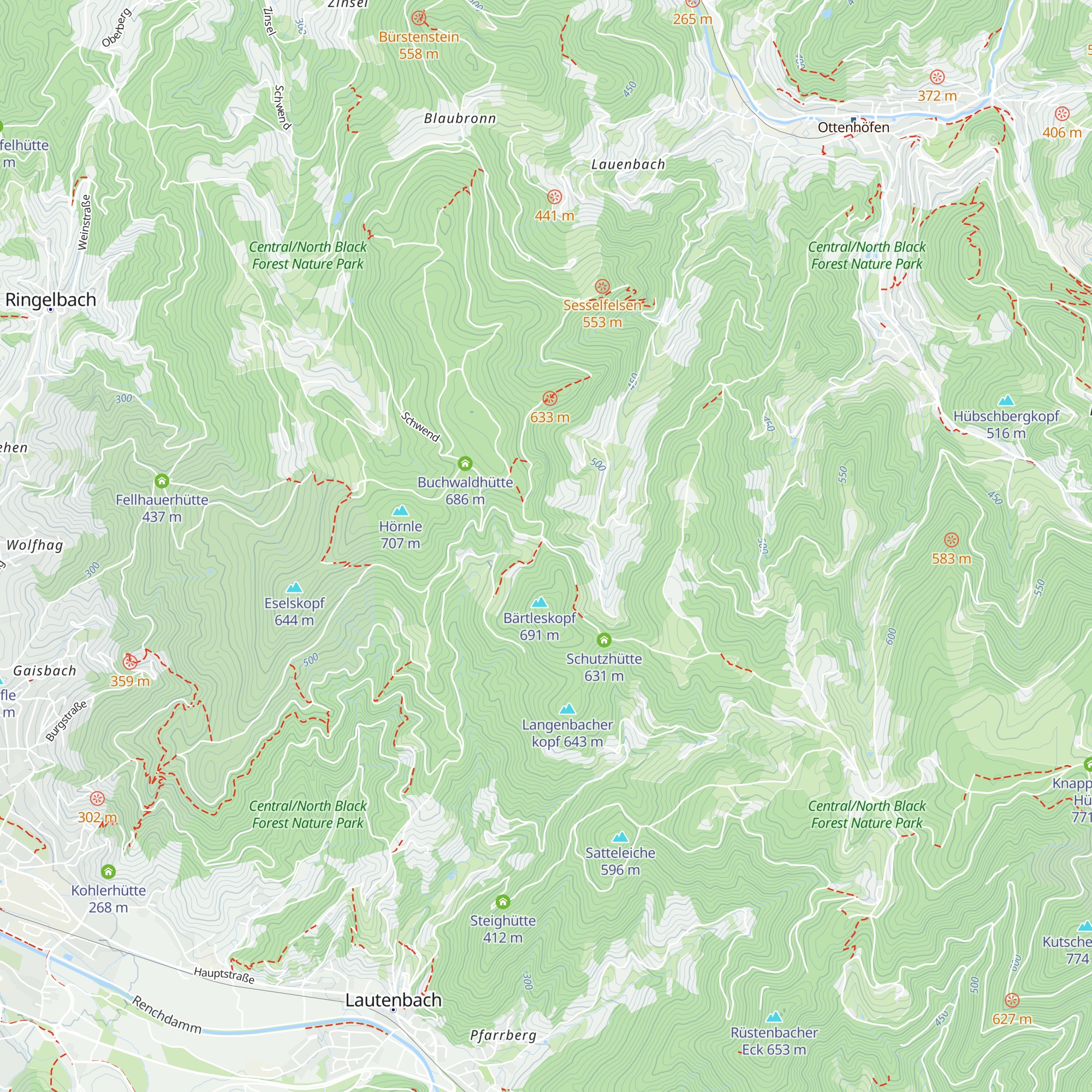 Grindeblick-Hütte map