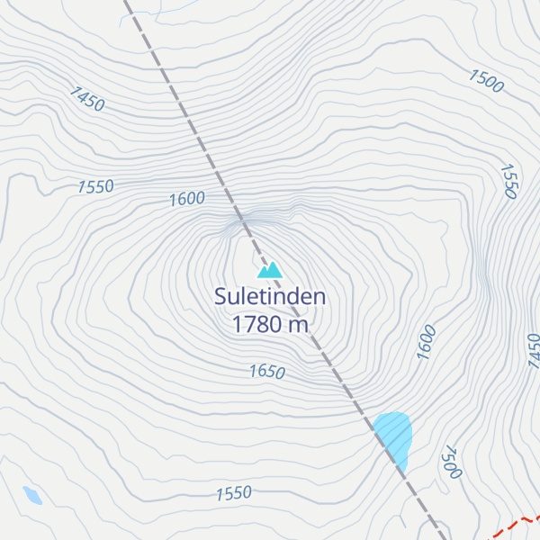Map of Suletinden