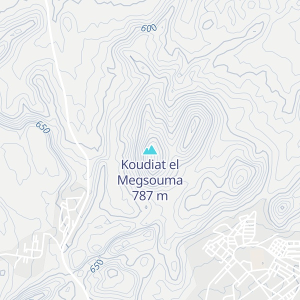 Map of Koudiat el Megsouma