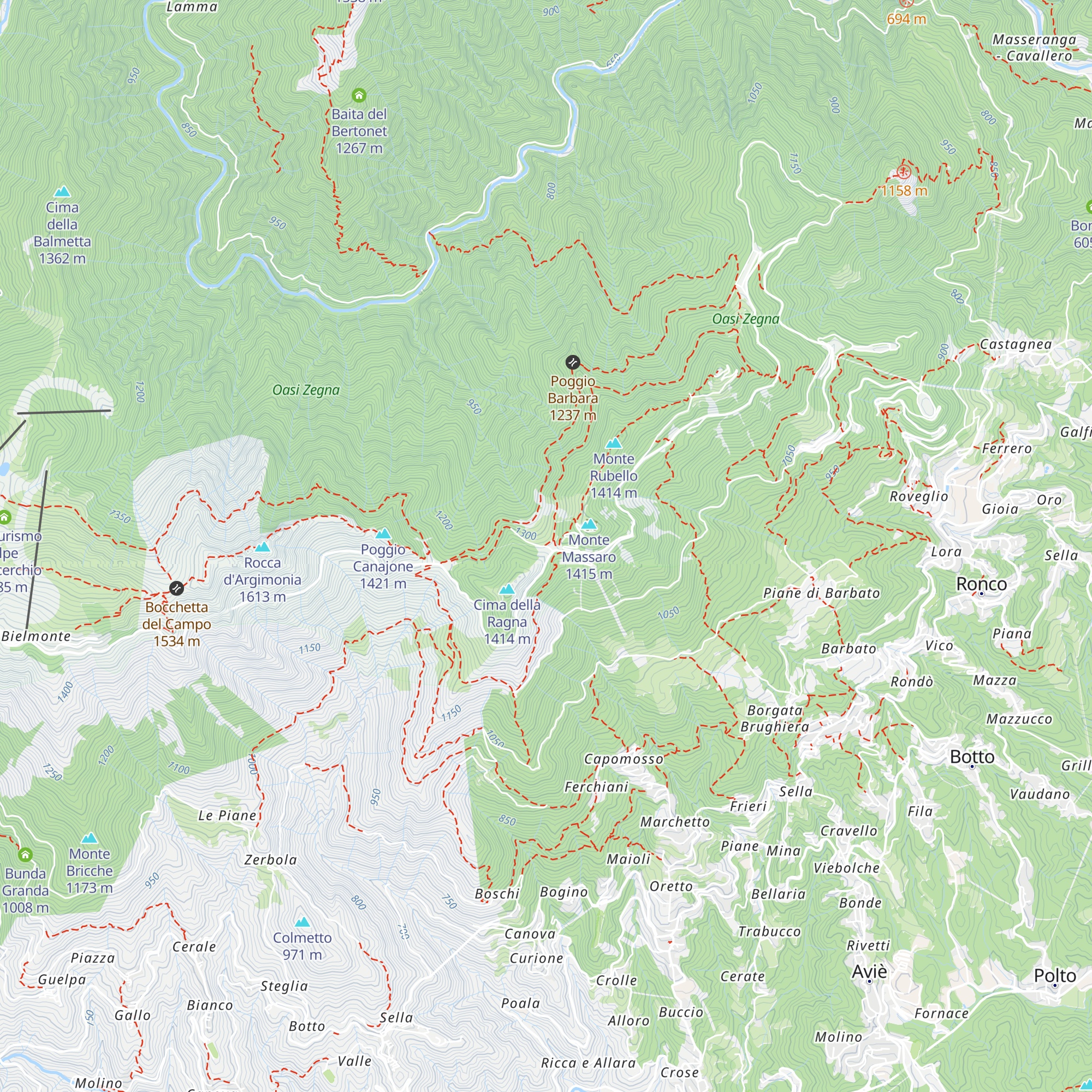 Agrichiosco Margosio map