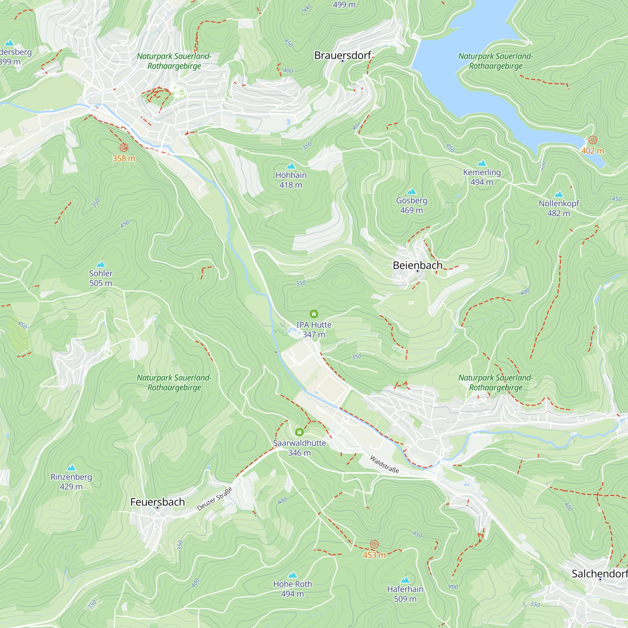 IPA Hütte map