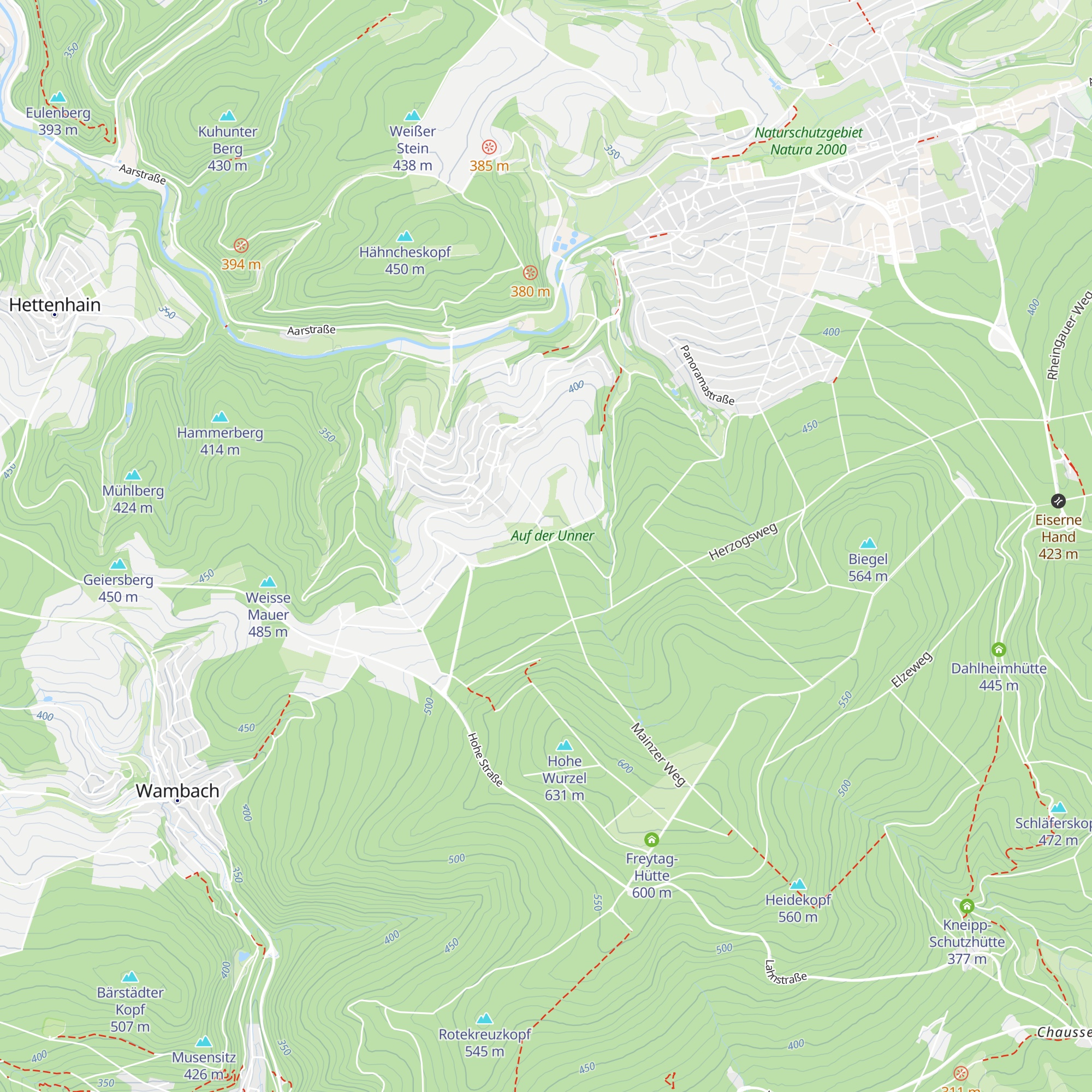 Eichenhof-Hütte map