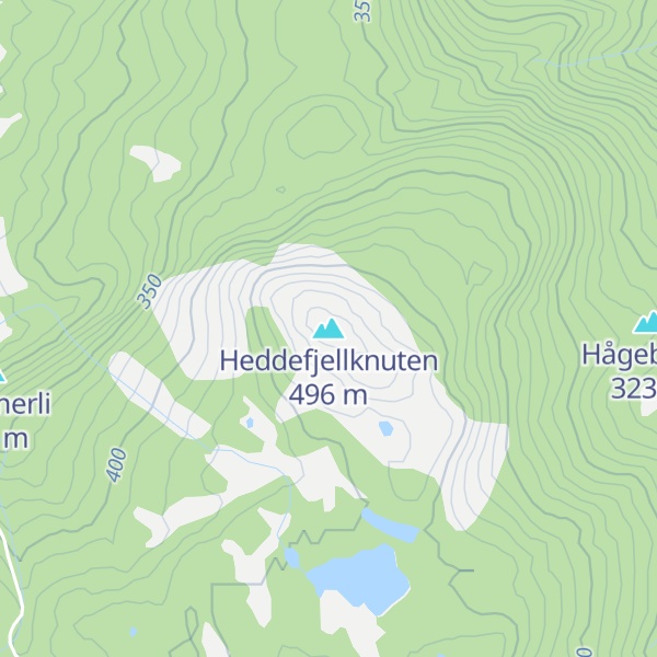 Map of Heddefjellknuten