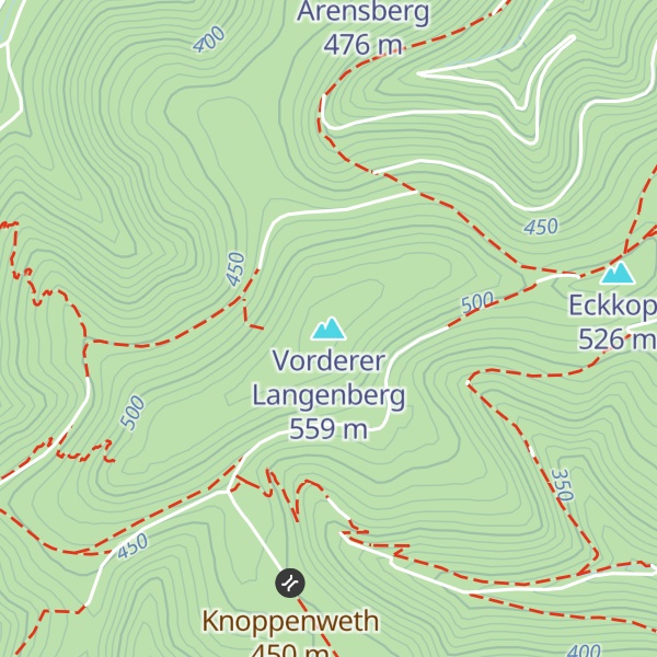 Map of Vorderer Langenberg