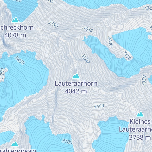 Map of Lauteraarhorn