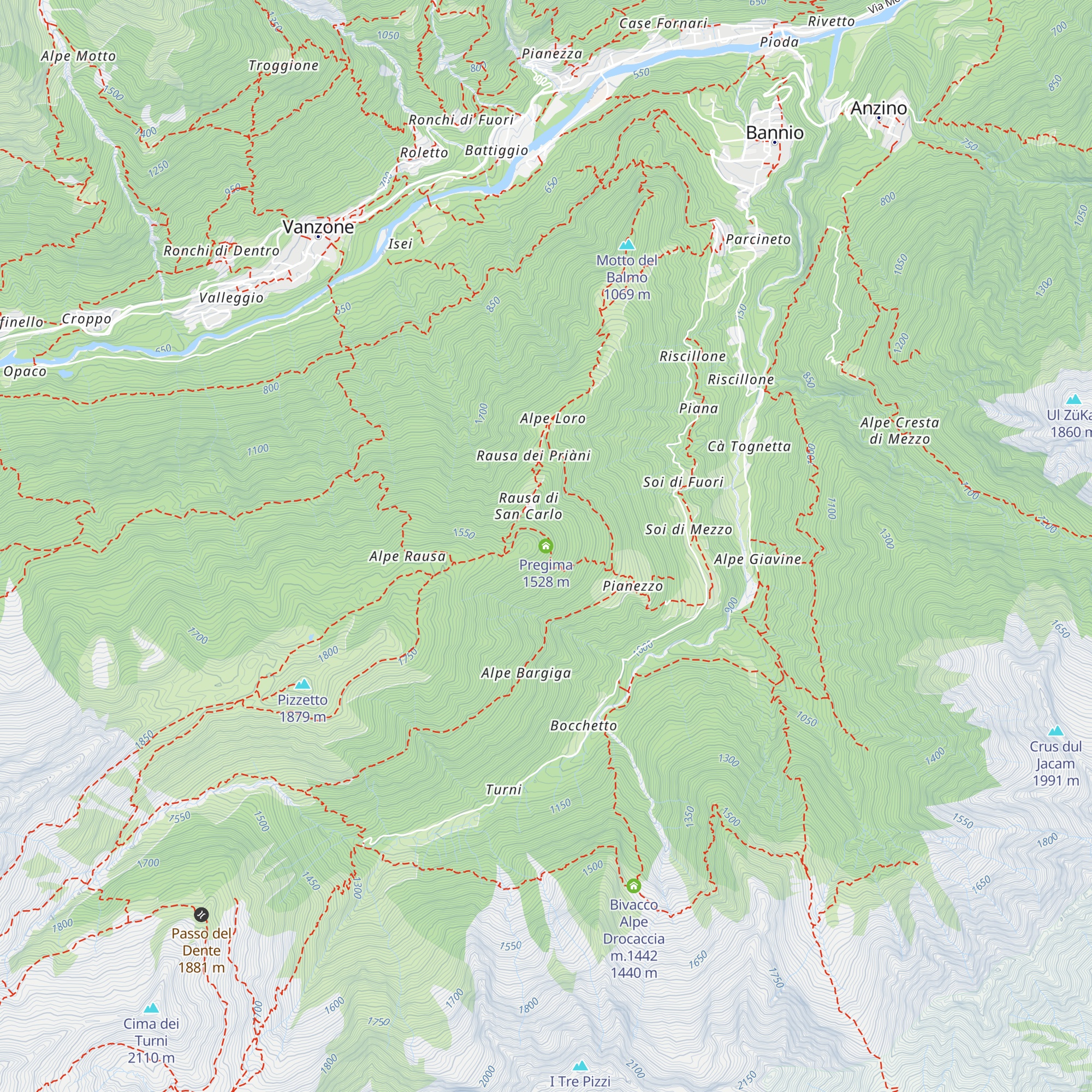 Pregima map