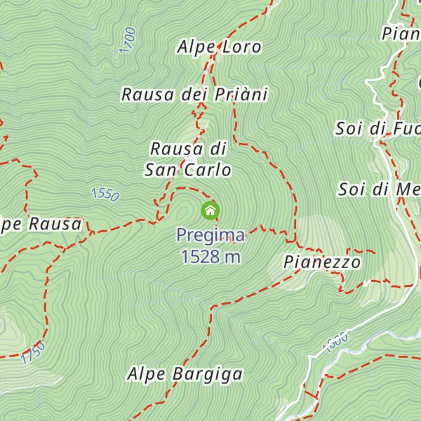 Map of Pregima