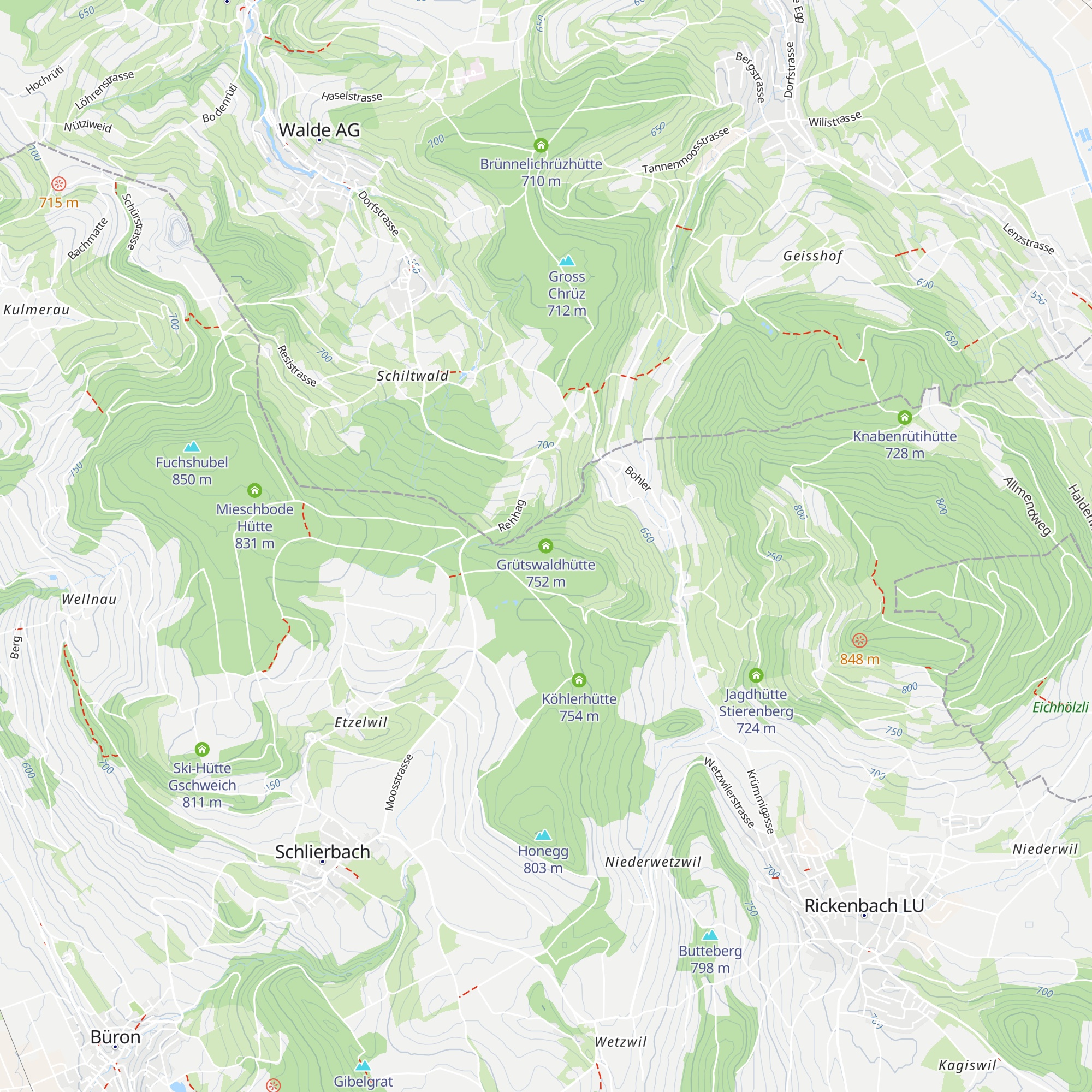 Grütswaldhütte map