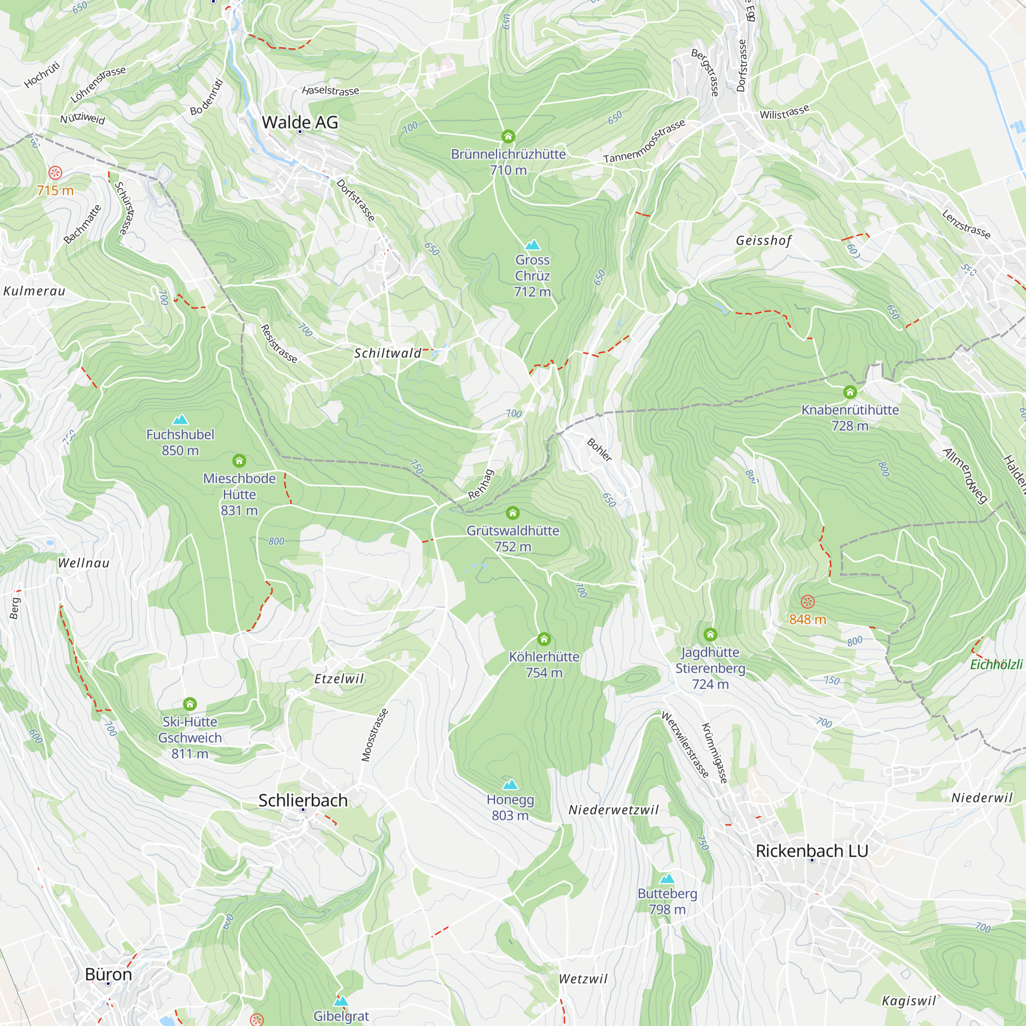 Grütswaldhütte map