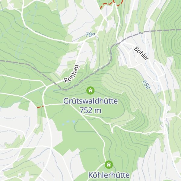 Map of Grütswaldhütte