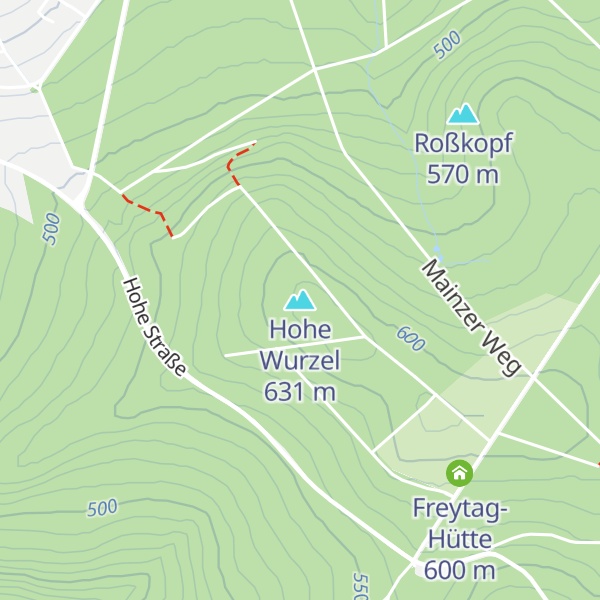 Map of Hohe Wurzel