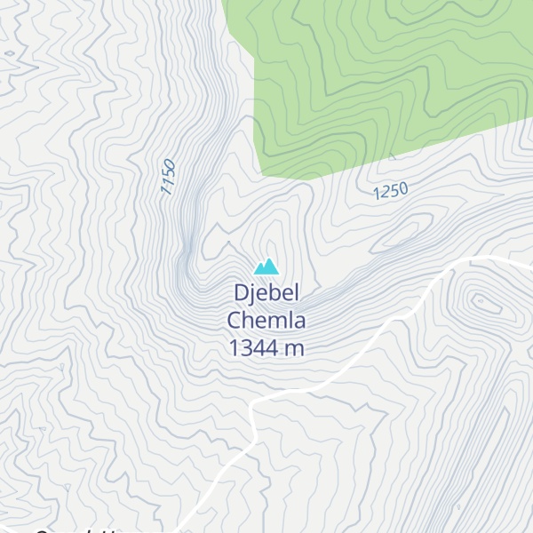 Map of Djebel Chemla