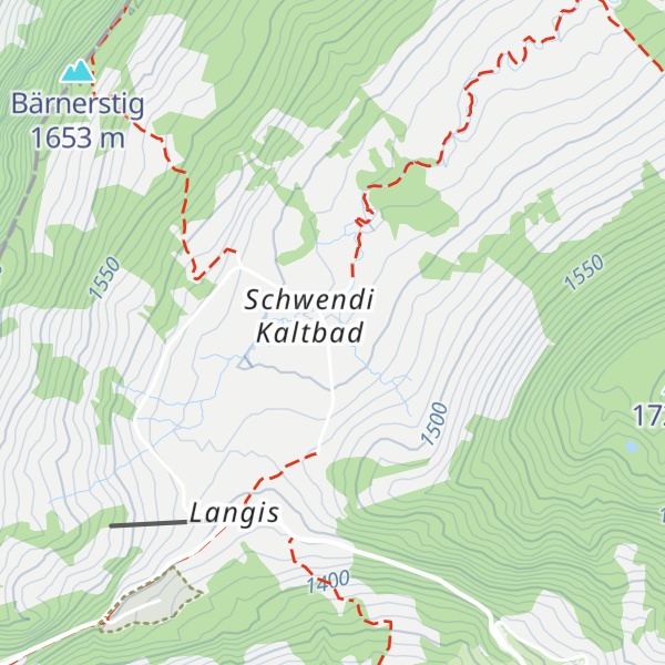 Map of Gästehaus Kaltbad