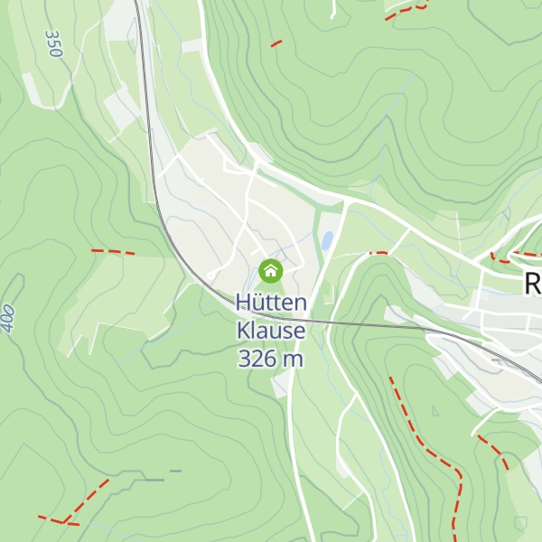 Map of Hütten Klause
