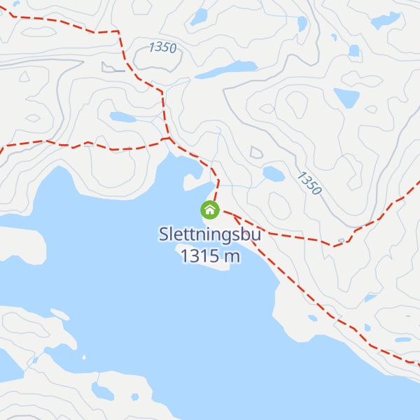 Map of Slettningsbu