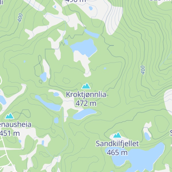Map of Kroktjønnlia
