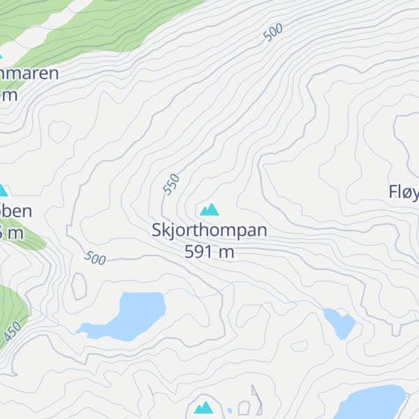 Map of Skjorthompan